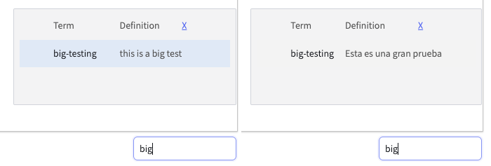 Language Variable input