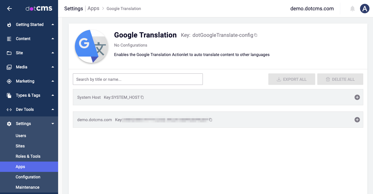 Using the Translate Subaction in a Workflow